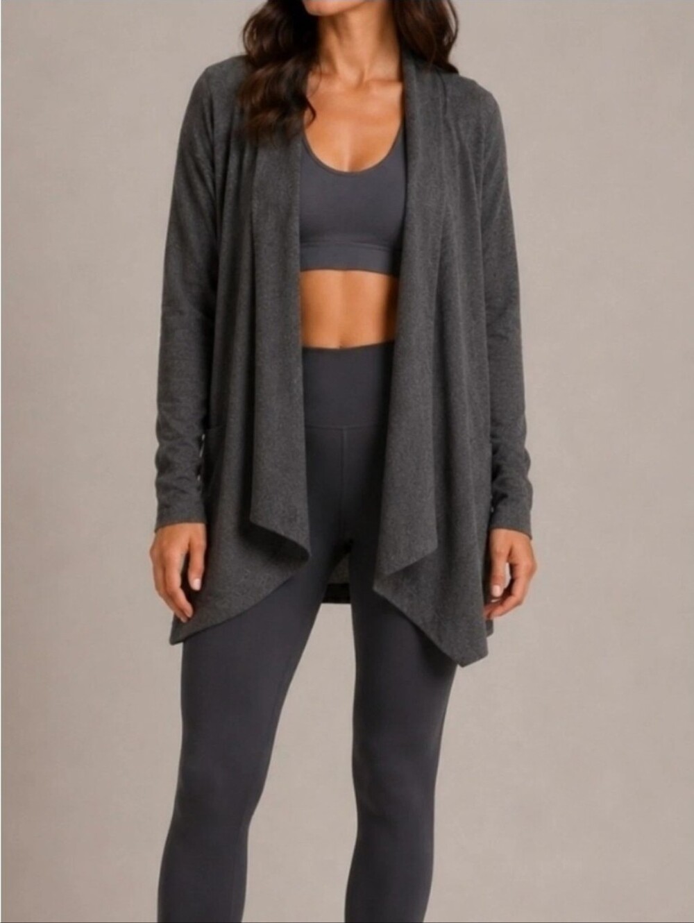 Athleta Pranayama Wrap - Dark Gray Size Large Regular